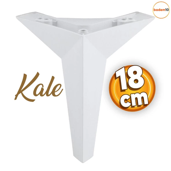 Kale Lüks Mobilya Kanepe Tv Ünitesi Koltuk Ayağı 18 Cm Beyaz Konsol Ayakları ürün görseli 1