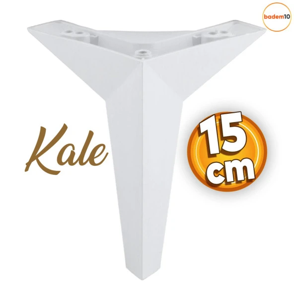Kale Lüks Mobilya Kanepe Koltuk Tv Ünitesi Ayağı 15 Cm Beyaz Ayakları ürün görseli 1