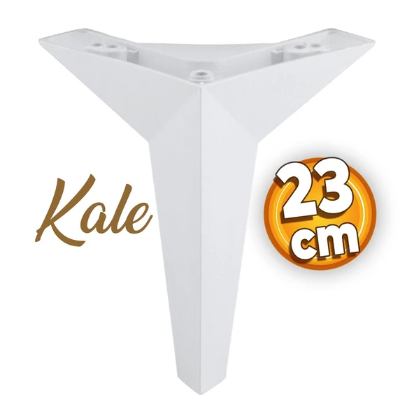 Kale Lüks Mobilya Kanepe Tv Ünitesi Koltuk Ayağı 23 Cm Beyaz Konsol Ayakları ürün görseli 1