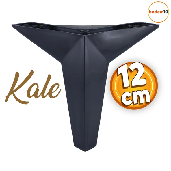 Kale Lüks Mobilya Kanepe Koltuk Tv Ünitesi Ayağı 12 Cm Siyah Ayakları ürün görseli 1