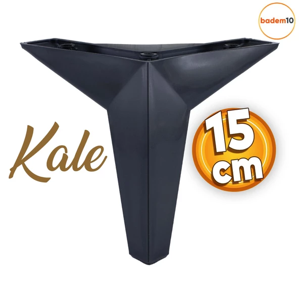 Kale Lüks Mobilya Kanepe Koltuk Tv Ünitesi Ayağı 15 Cm Siyah Ayakları ürün görseli 1