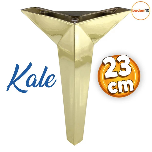 Kale Lüks Mobilya Kanepe Tv Ünitesi Koltuk Ayağı 23 Cm Altın Gold Konsol Ayakları ürün görseli 1
