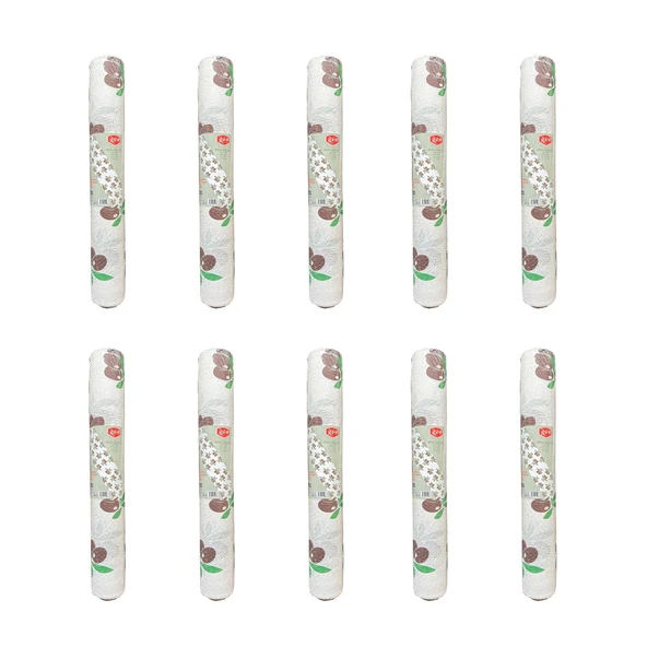 Roll-Up Tek Kullanımlık Laminelli Zeytin Desenli Kağıt Masa Örtüsü - 100x150 Cm. - 16 Yaprak 10 Rulo ürün görseli 1