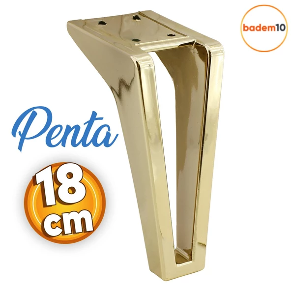 Penta Lüks Mobilya Kanepe Tv Ünitesi Koltuk Ayağı 18 Cm Altın Gold Konsol Ayakları ürün görseli 1