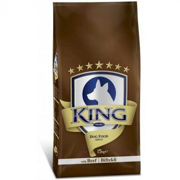 King Biftekli Yetişkin Köpek Maması 15 Kg ürün görseli 1