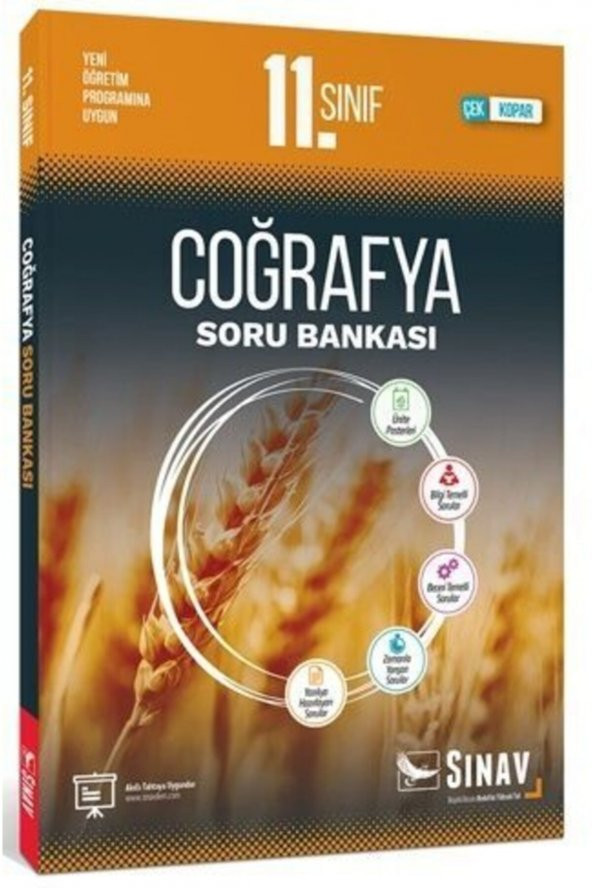 Sınav Yayınları 11.Sınıf Coğrafya Perforfajlı Soru Bankası ürün görseli 1