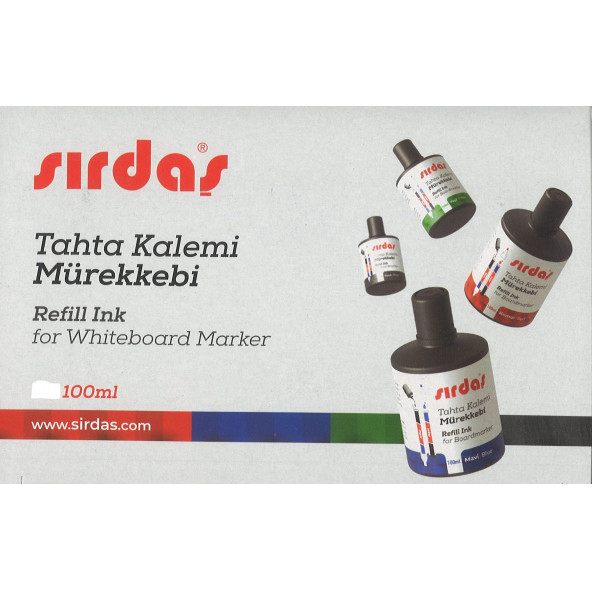 SIRDAŞ BEYAZ TAHTA KALEMİ MÜREKKEBİ SİYAH 100MM ürün görseli 1