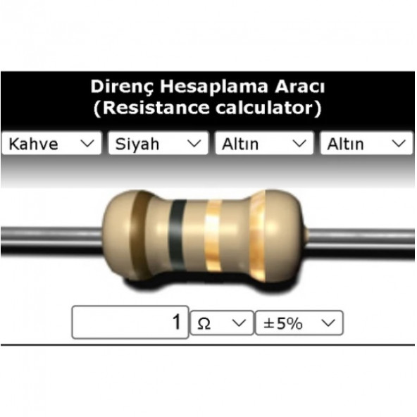 OEM 1 R (Ohm) Direnç ürün görseli 1