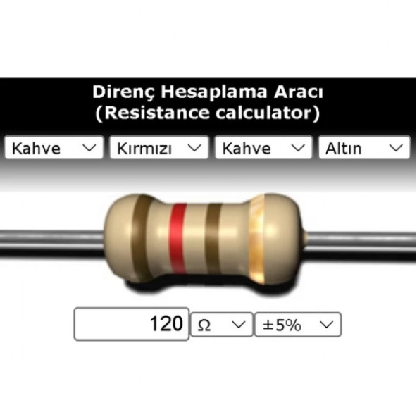 OEM 120 R (Ohm) Direnç ürün görseli 1