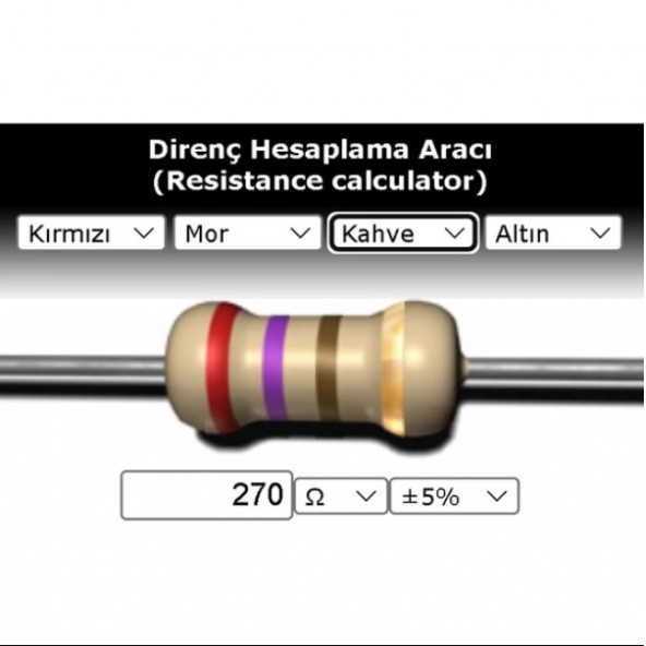 OEM 270 R (Ohm) Direnç ürün görseli 1