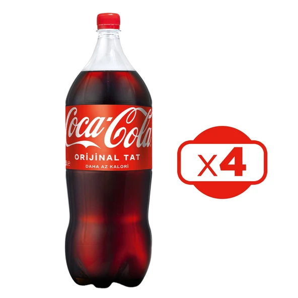 Coca Cola 2,5 Lt Pet 4 Adet ürün görseli 1