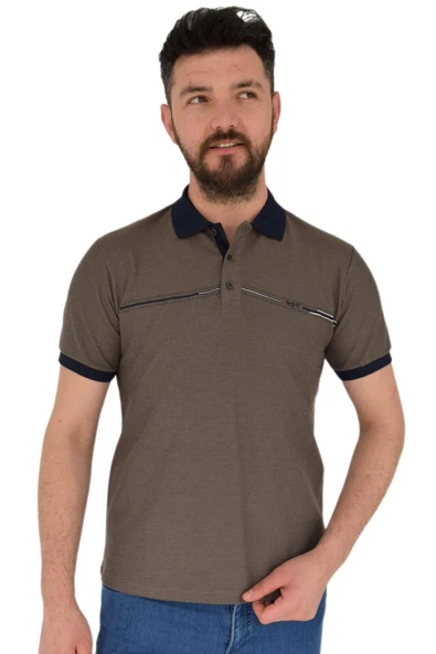 Erkek Polo Yaka Tişört Waffle 2369 BGL-ST02792 ürün görseli 1
