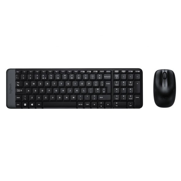 LOGITECH MK220 Q TR SIYAH KABLOSUZ KLAVYE+MOUSE SET ürün görseli 1