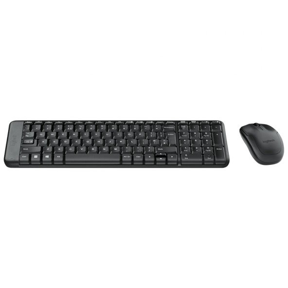 LOGITECH MK220 Q TR SIYAH KABLOSUZ KLAVYE+MOUSE SET - Resim 2