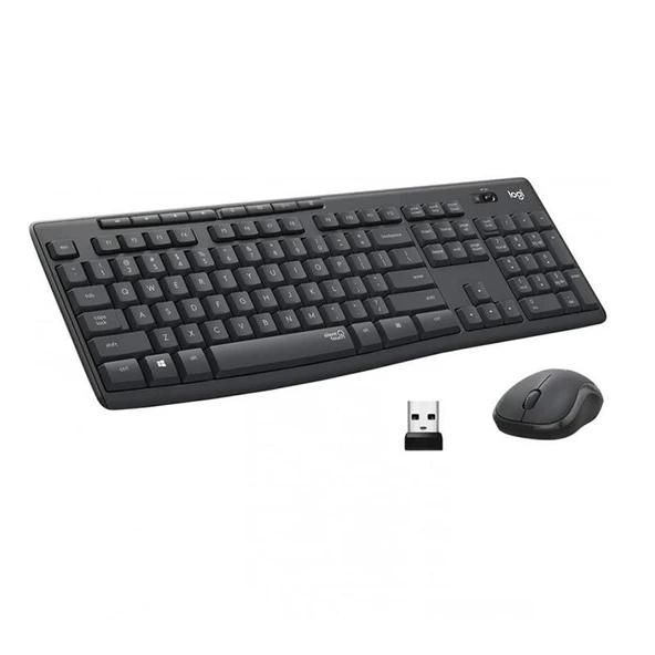LOGITECH MK295 Q TR SİYAH KABLOSUZ KLAVYE+MOUSE SET - Resim 2