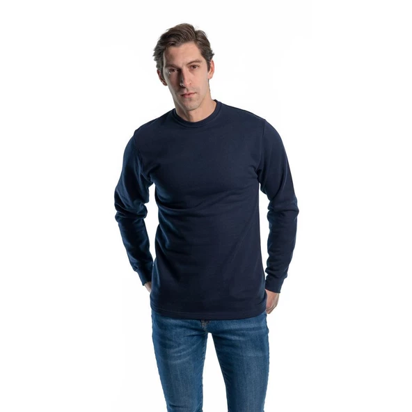 Şensel, Sweatshirt, Lacivert,Sıfır Yaka -107E4645-Kışlık-Pamuklu ürün görseli 1
