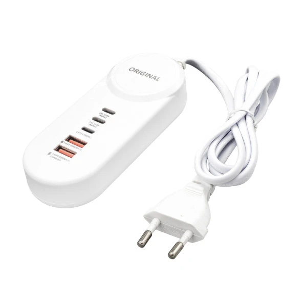 POWERMASTER PM-20659 25W PD LIGHTNING+ 2 TYPE-C + 2 USB ŞARJ ADAPTÖR - Resim 3