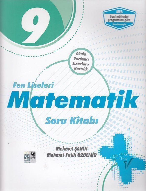 9.Sınıf Fen Liseleri Matematik Soru Kitabı Palme Yayınları ürün görseli 1