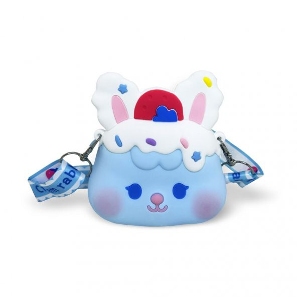 Ogi Mogi Toys Silikon Mavi Tavşan Omuz Çantası ürün görseli 1