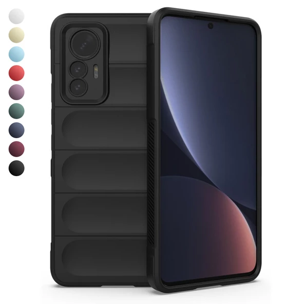 Xiaomi 12 Lite Kılıf Optimum Lens Çerçeveli Silikon Kapak ürün görseli 1