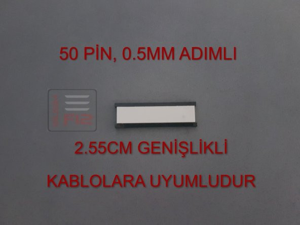 50 PİN 0.5MM ADIMLI FLEX KABLO UZATICI FFC UZATMA SOKETİ FLEKS EKLEME BİRLEŞTİRME APARATI KONNEKTÖRÜ ürün görseli 1