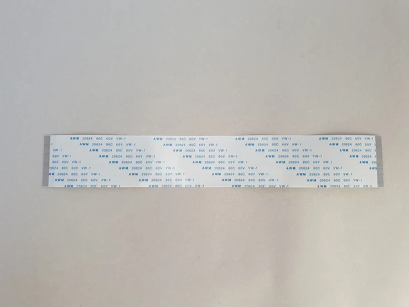 60 Pin 20cm Düz 0.5mm Adımlı Esnek Flex Kablo Awm 20624 80c 60v Şerit Fleks Film ürün görseli 1