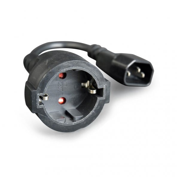C14 Power Erkek to Schuko Dişi UPS Priz Çevirici 1.5 Metre ürün görseli 1