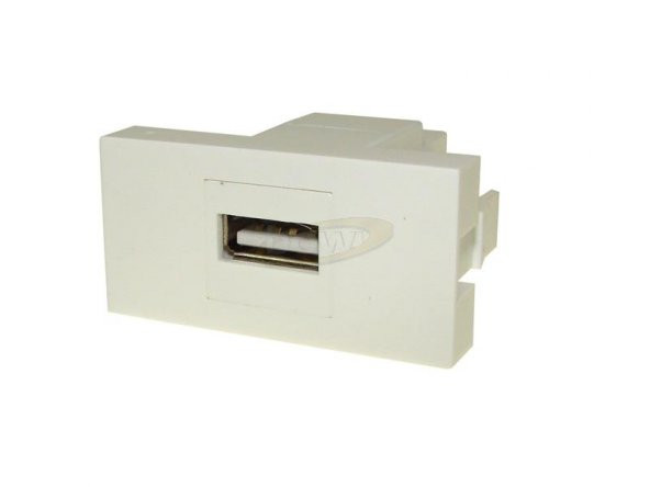22.5X45 USB 2.0 Dişi - Dişi Priz Modülü ürün görseli 1
