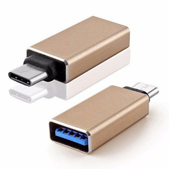 USB 3.1 Type-C to USB 3.0 OTG Çevirici Metal Aparat ürün görseli 1