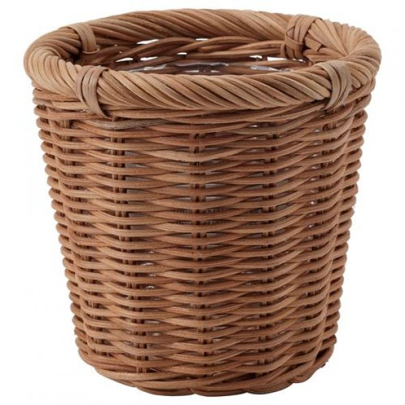 Hasır Görünümlü ,Rattan Saksı MeridyenDukkan 12 cm Bitki-Çiçek Saksısı ürün görseli 1