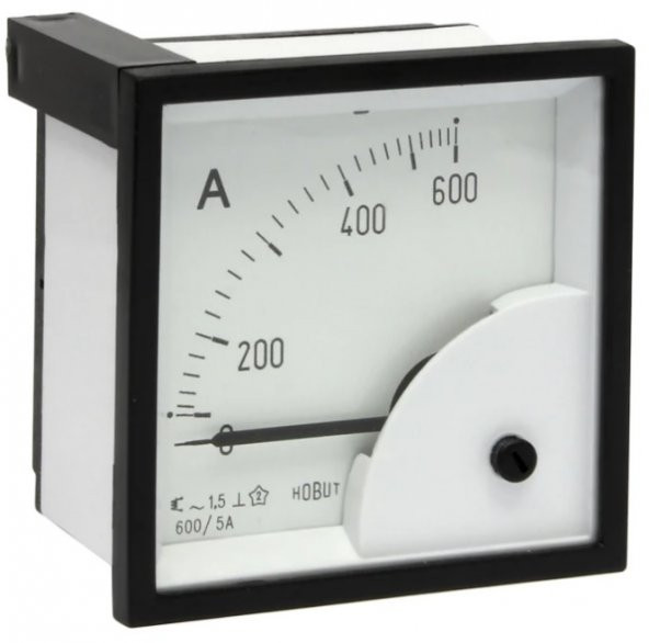 ECS Ampermetre 600-5A 72x72mm 2000V AC 50Hz ürün görseli 1