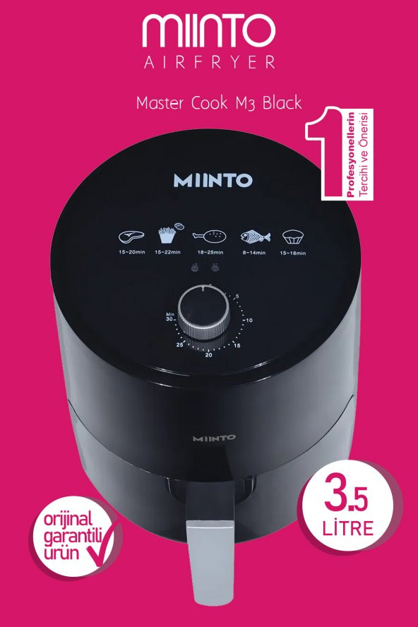 AIRFRYER 3.5lt  Master Cook M3 Black ürün görseli 1