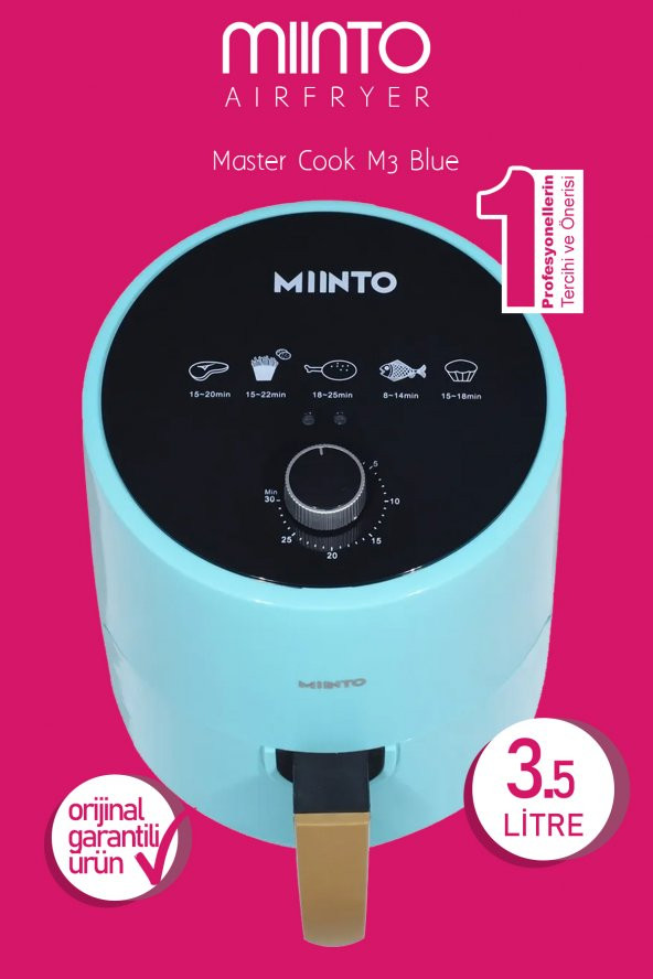 AIRFRYER 3.5lt Master Cook M3 Blue ürün görseli 1