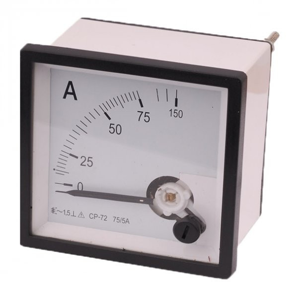 EMG Ampermetre 75-5A 72x72mm 2000V AC 50Hz ürün görseli 1