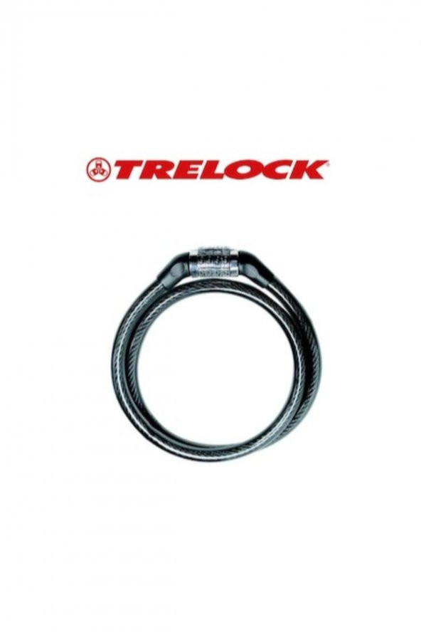 Trelock Şifreli Bisiklet Kilit 10x750mm spiral kilit ürün görseli 1