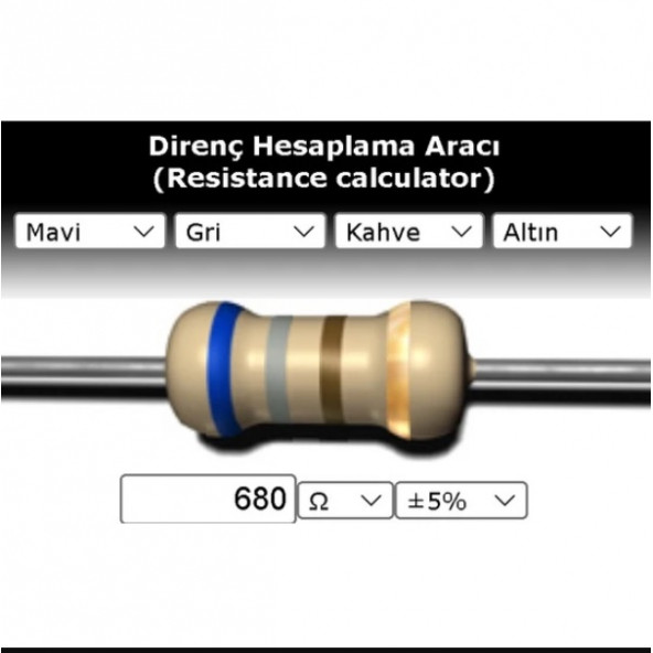 OEM 680 R (Ohm) Direnç ürün görseli 1