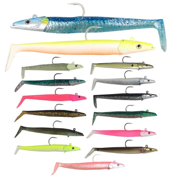 Savage Gear Sandeel 12.5cm 23g 1 Kafa 2 Gövdeli Silikon Suni Yem ürün görseli 1