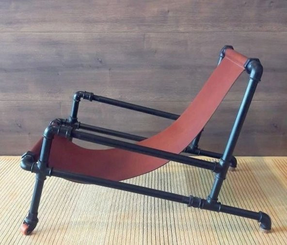 Dekoratif Borudan Sandalye RafNo364 ürün görseli 1