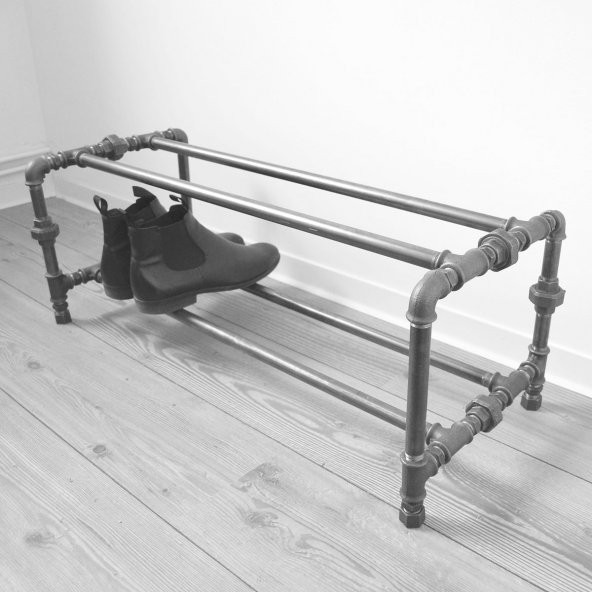 Dekoratif Borudan Ayakkabılık 100 cm RafNo520 ürün görseli 1
