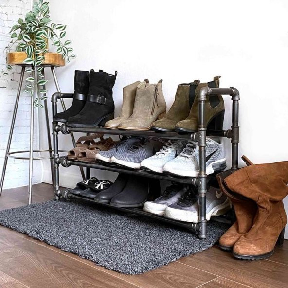 Dekoratif Borudan Ayakkabılık 75 cm RafNo638 ürün görseli 1