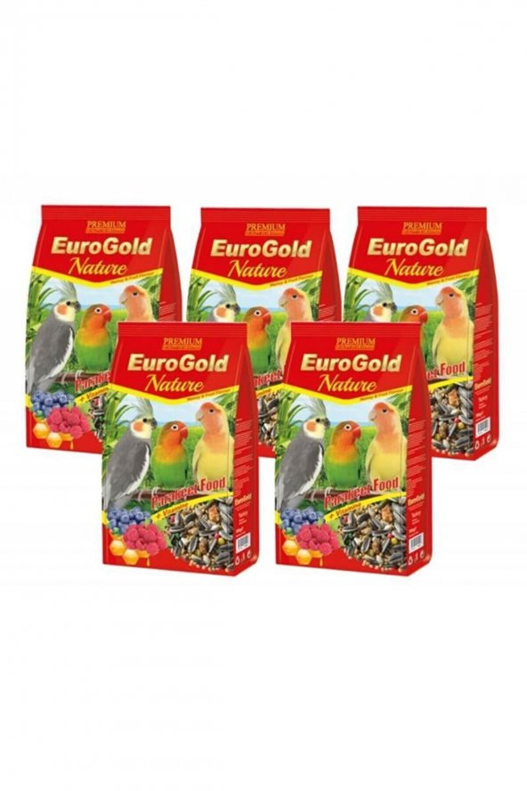 Eurogold Paraket Cennet Sultan Papağanı Yemi 750 Gr X 5 Adet ürün görseli 1