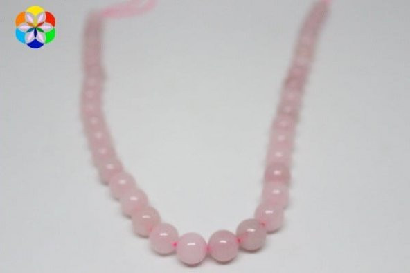 Pembe Kuvars Taşı 10mm/adet - Resim 3