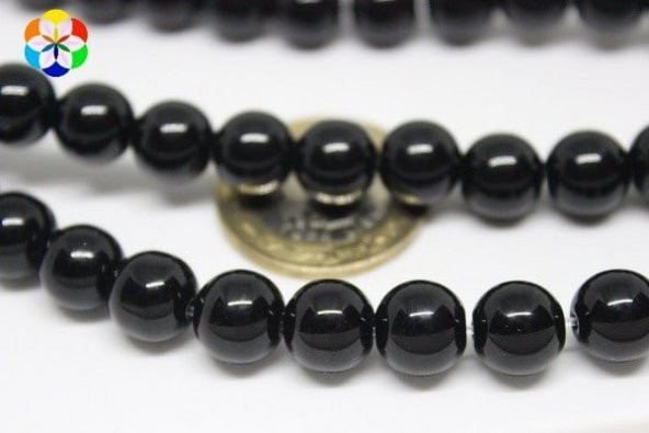 Onix (Oniks) Taşı Parlak 10mm/adet ürün görseli 1