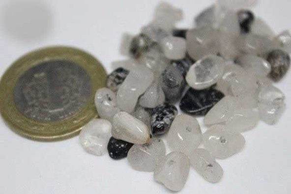 Delikli Rutil Kuvars Taşı Mini Boy 50 adet - Resim 2