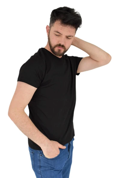 Erkek V Yaka Tişört Penye BGL-ST02801 - Resim 10