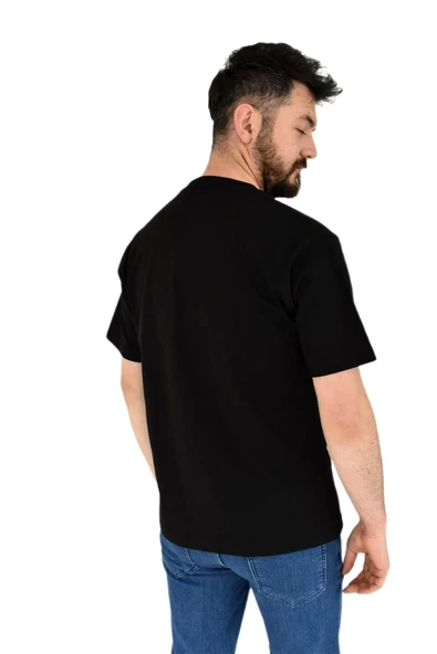 Erkek Baskılı Oversize Tişört 2379 BGL-ST02804 - Resim 11
