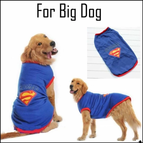 Superman Tişört Büyük Irk Köpekler İçin ürün görseli 1