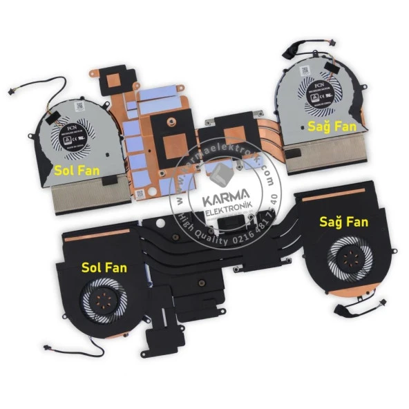 Asus GL503V, GL503VM-GZ028T Notebook Fan Sağ V2 ürün görseli 1