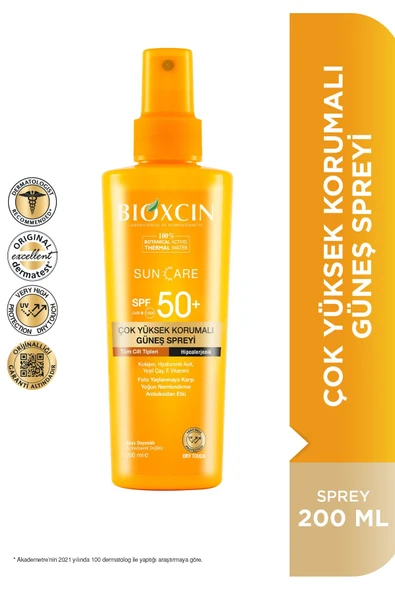 Bioxcin 50 Faktör Güneş Spreyi 200 ml ürün görseli 1