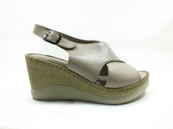 Marine Shoes Hakiki Deri Sandalet Silver 86 063-177 ürün görseli 1